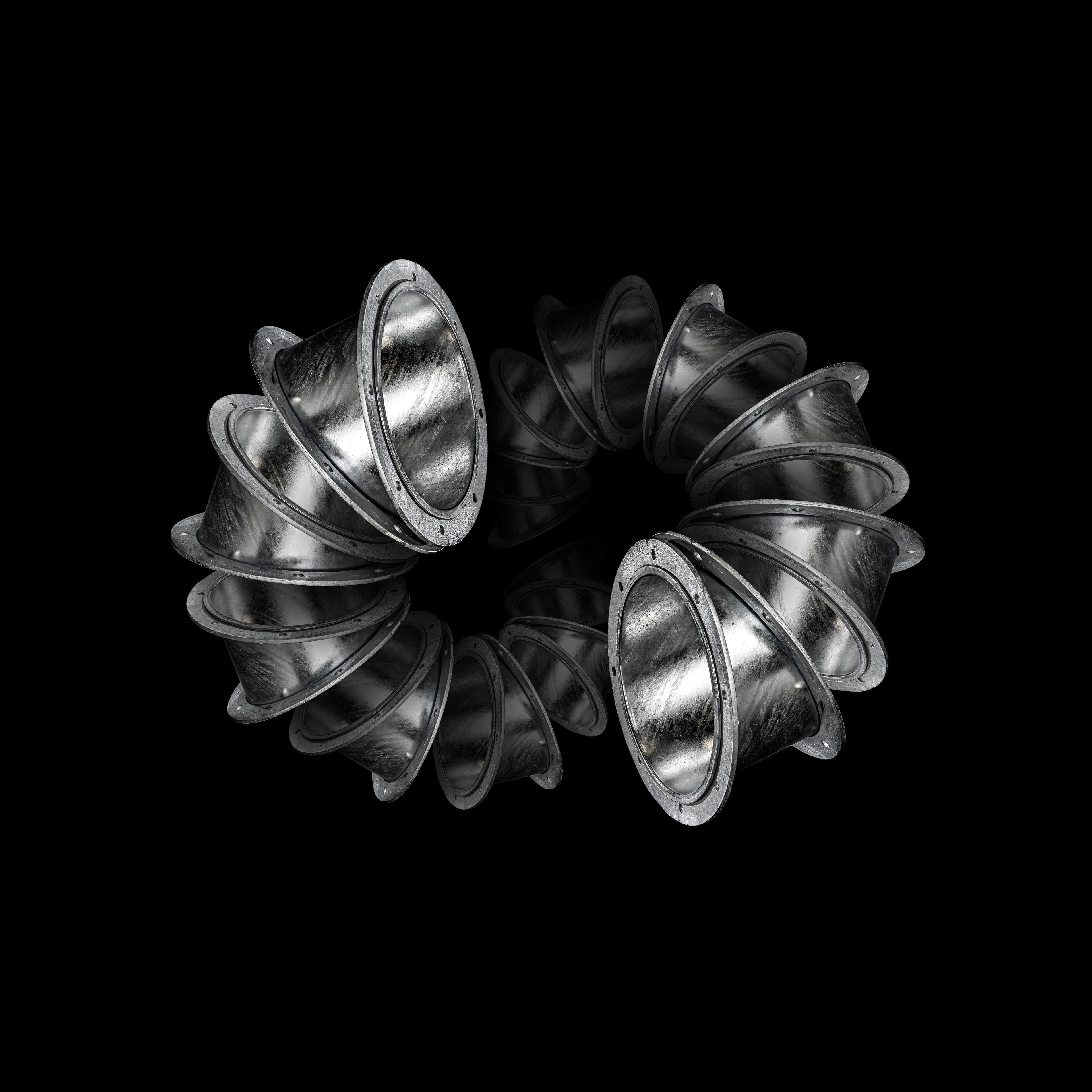 Flanschrohrbau verzinkt